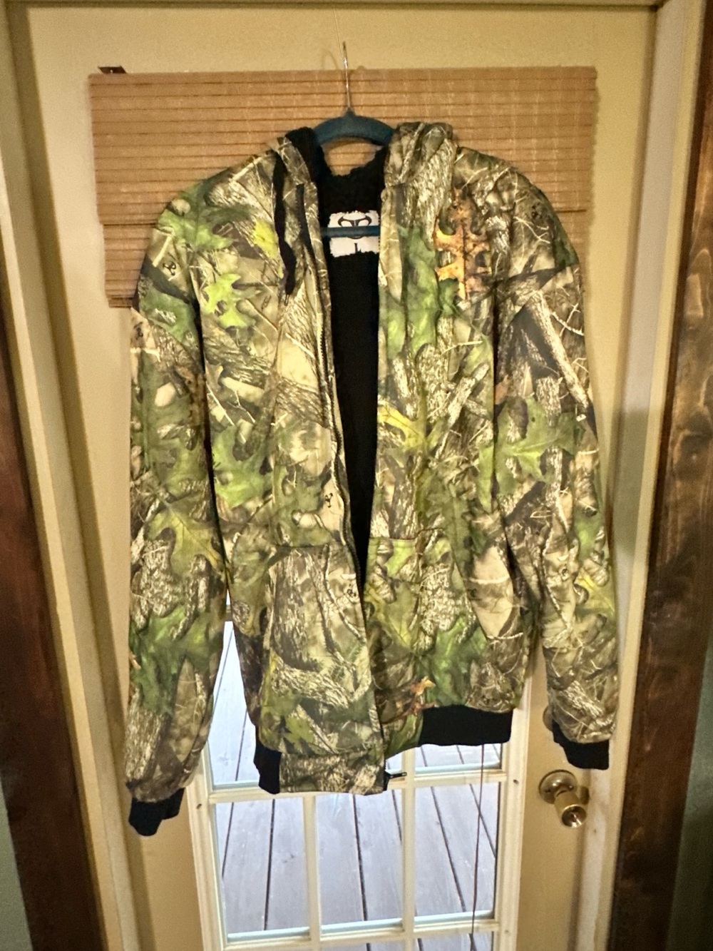 Men’s true timber camo fleece lined hoodie
